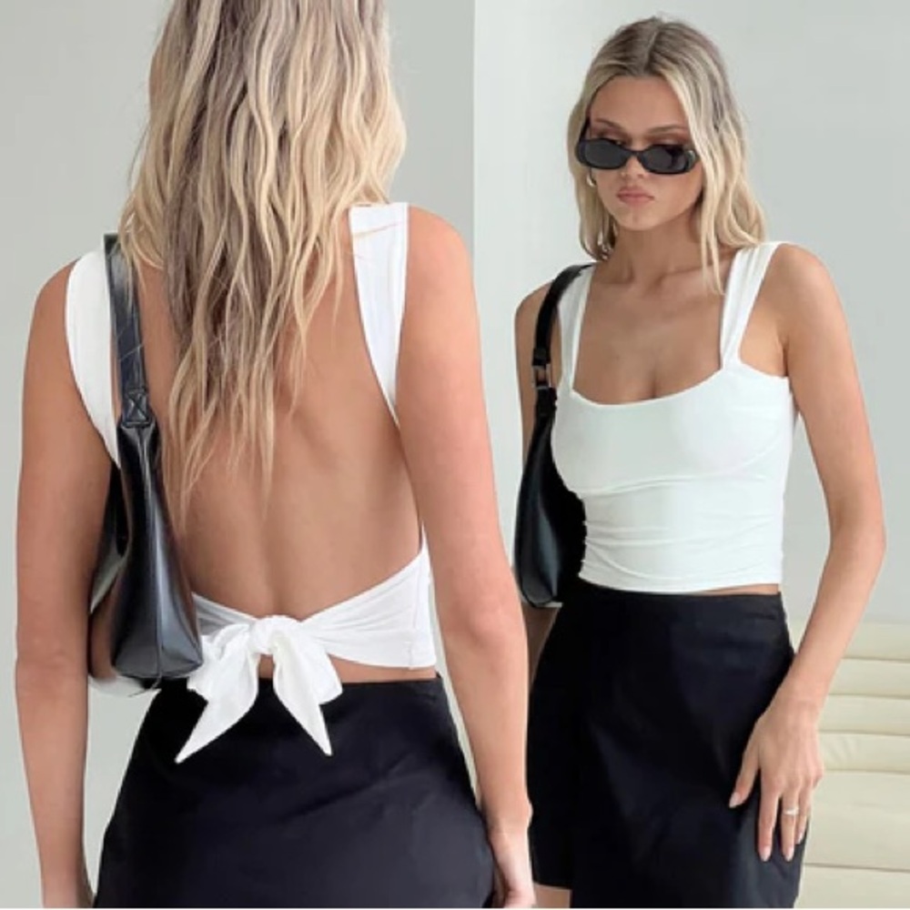 NWT Princess Polly White Tank Top